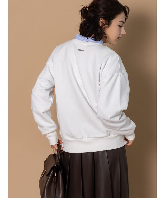 Te chichi プレート付き裏毛PO オフホワイト