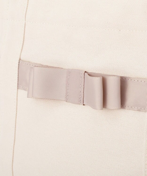 Maison de FLEUR マルチポケット帆布トートSバッグ Ivory