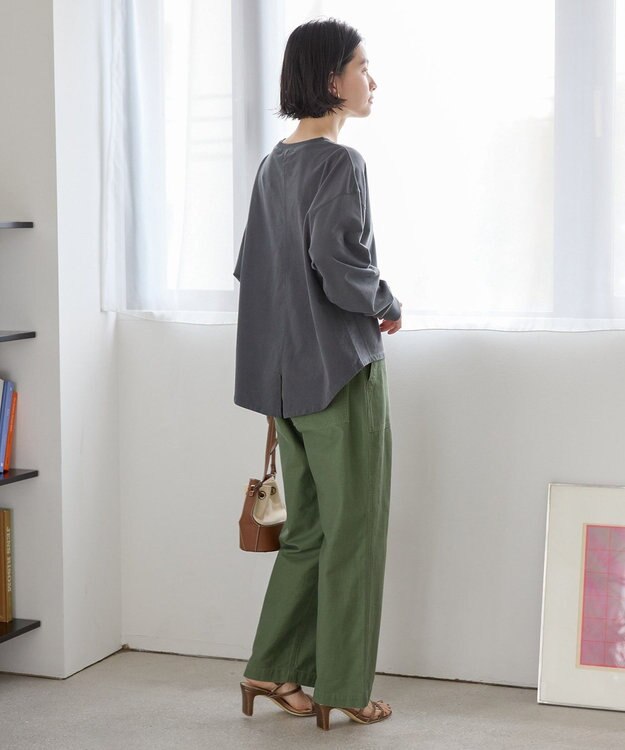 AMERICAN HOLIC ピグメント加工裏毛ルーズプルオーバー Charcoal Gray