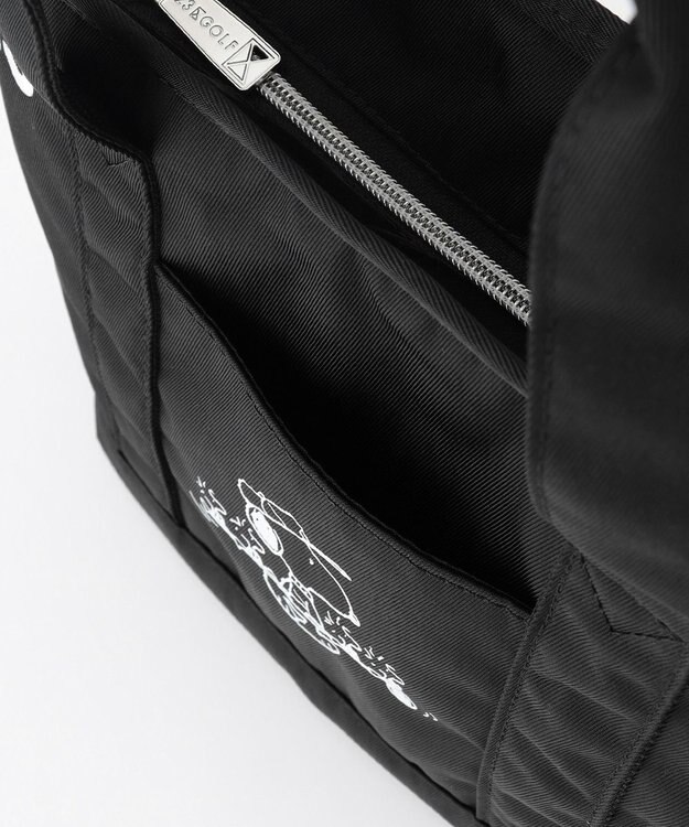 23区GOLF 【UNISEX】『PEANUTS』コラボ　保冷機能付きカートバッグ ブラック系