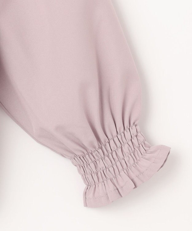 ANY KIDS リボン ボウタイ付き カットソー ピンクベージュ