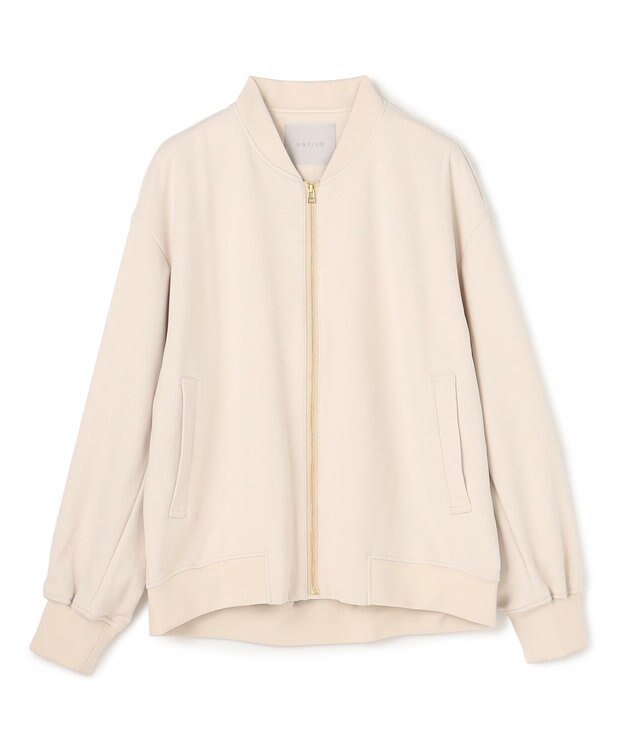 UNFILO L BEAUTY MOVE ヘビロテ ブルゾン アイボリー