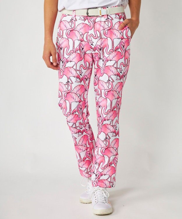 FILA GOLF／marie claire 【Loudmouth】柄ロングパンツ Pink Panic