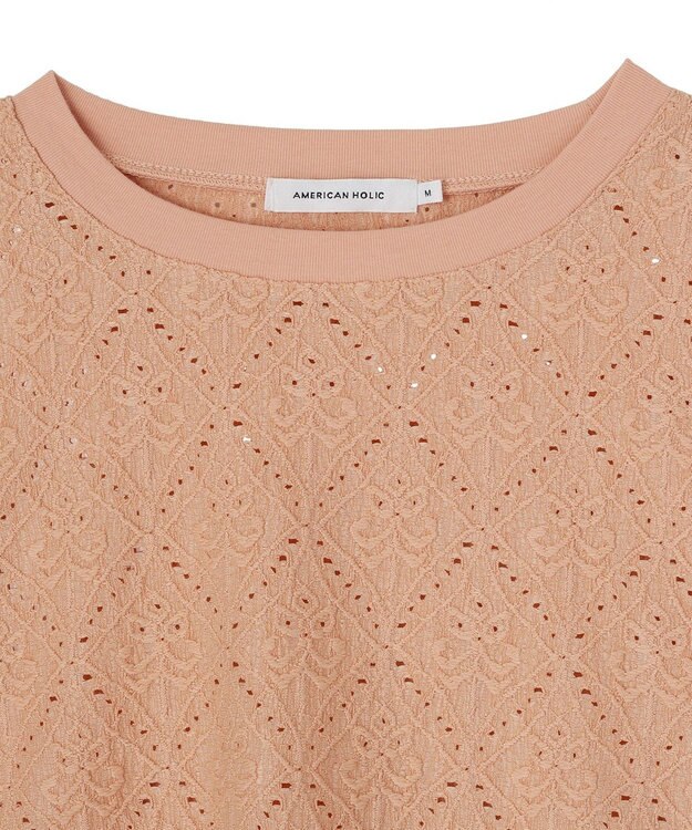 AMERICAN HOLIC 総レースプルオーバー Orange