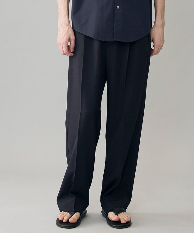 UNFILO MENS ウーリーノ 2タックスラックス ネイビー