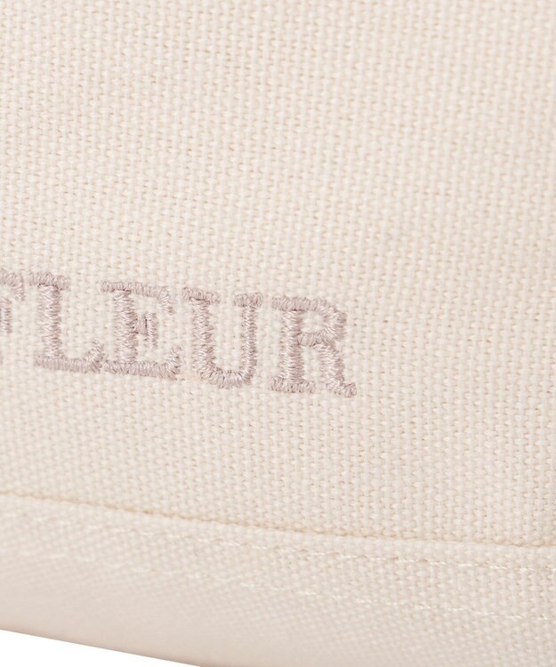 Maison de FLEUR マルチポケット帆布トートSバッグ Ivory