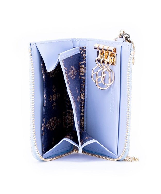 ANNA SUI パピヨン マルチケース ライトブルー
