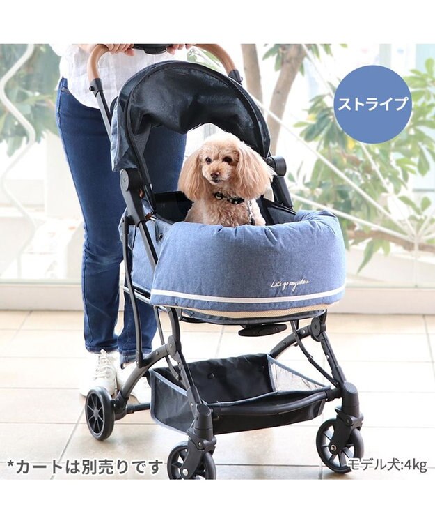 PET PARADISE ペットパラダイス クール カートクッション  《ストライプ柄》 ストライプ