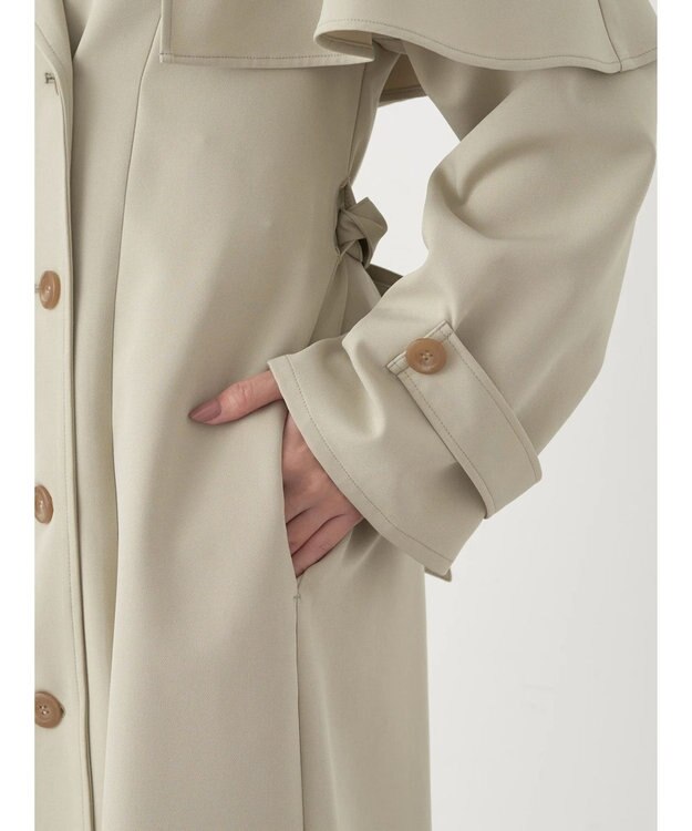 earth music&ecology ２ＷＡＹケープトレンチコート Light Khaki