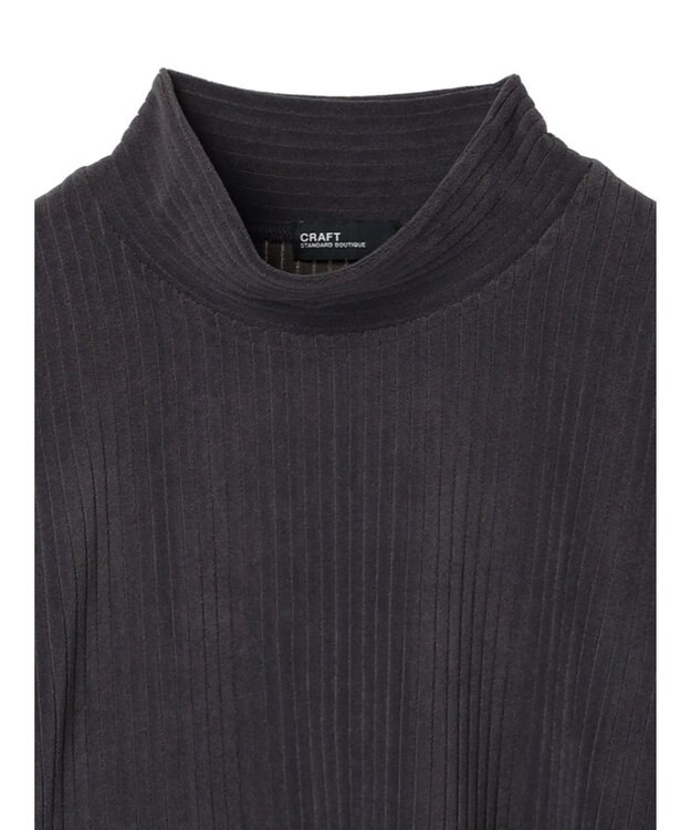 CRAFT STANDARD BOUTIQUE カットコールＭＯＣネックプルオーバー Charcoal Gray