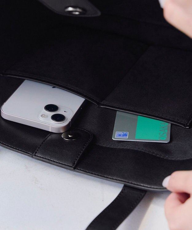 Tiaclasse 【安田美沙子さん　小倉優子さん着用】リボンデザイン通勤バッグ ブラック