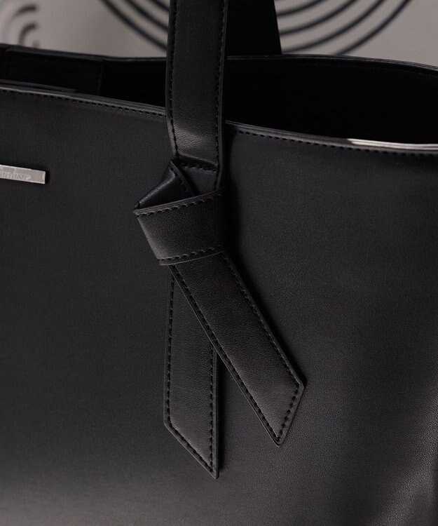 Tiaclasse 【安田美沙子さん　小倉優子さん着用】リボンデザイン通勤バッグ ブラック