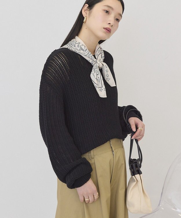 AMERICAN HOLIC ルーズニットプルオーバー Black