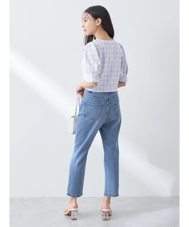 earth music&ecology ＳＥＴ２点　カットソーツィードアンサンブル Light Purple