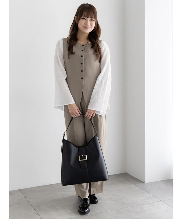 Te chichi スクエアネックジレ【AOYAMA FASHION ASSOCIATION × Te chichi】 モカ