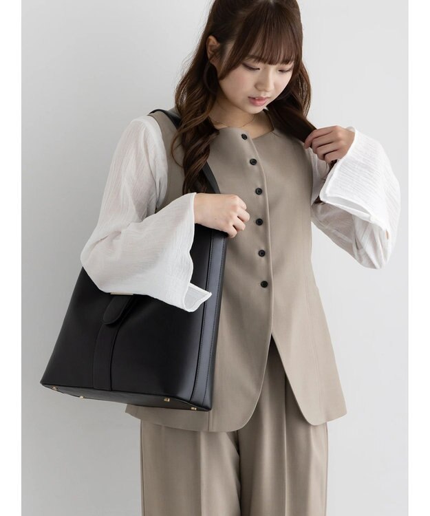 Te chichi スクエアネックジレ【AOYAMA FASHION ASSOCIATION × Te chichi】 モカ