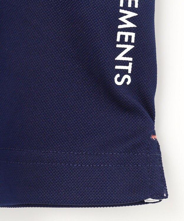 23区GOLF 【WOMEN】【吸水速乾/UVカット】グラフィカルポロシャツ ネイビー系