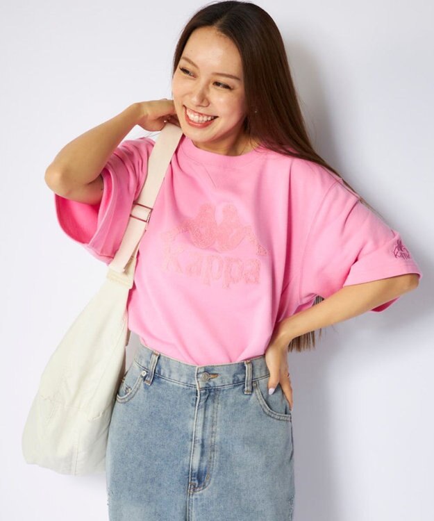 OP／FILA 【Kappa】スウェットTシャツ セットアップトップス ピンク
