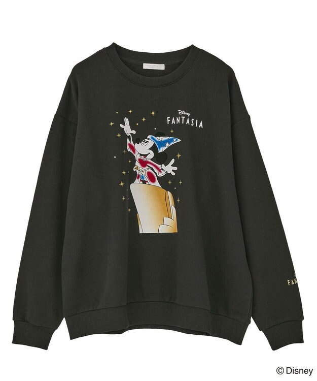 Green Parks ＦＡＮＴＡＳＩＡ／フロッキープリントスウェット Black