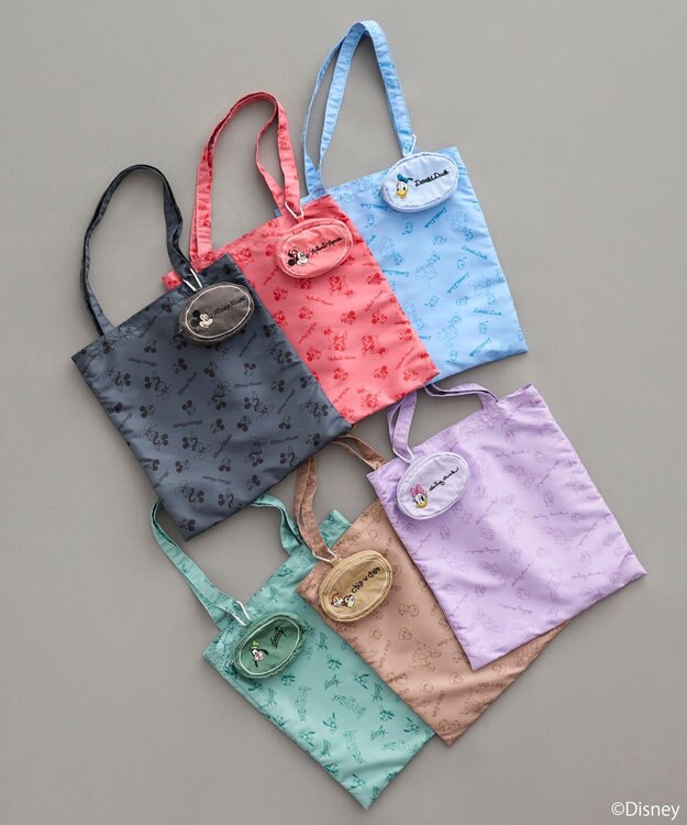 earth music&ecology 【予約】Disney/アソートポーチ付きエコバッグ ラベンダー