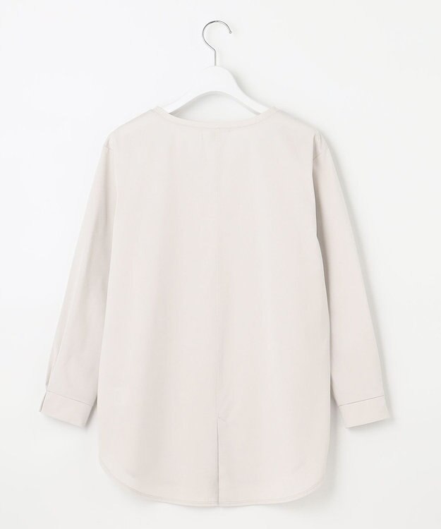 J.PRESS LADIES ベーシックジャージー ロングTシャツ カットソー ライトグレー系