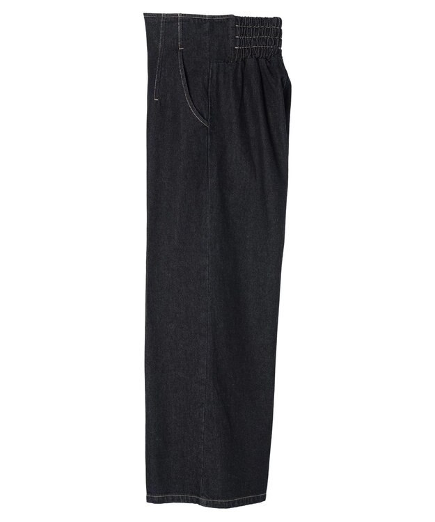 earth music&ecology フロントジップデニムパンツ Indigo