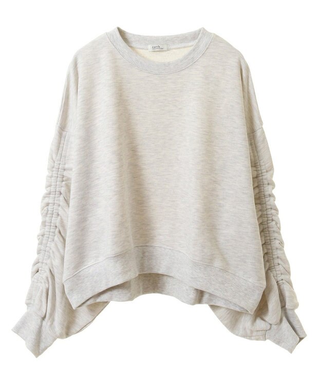 earth music&ecology ドロストスリーブスウェット Oatmeal