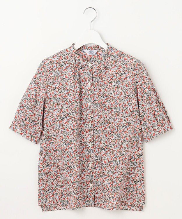 J.PRESS LADIES L 【洗える】LIBERTY Joanna Louise/Phoebe 前開き ブラウス オレンジ系5