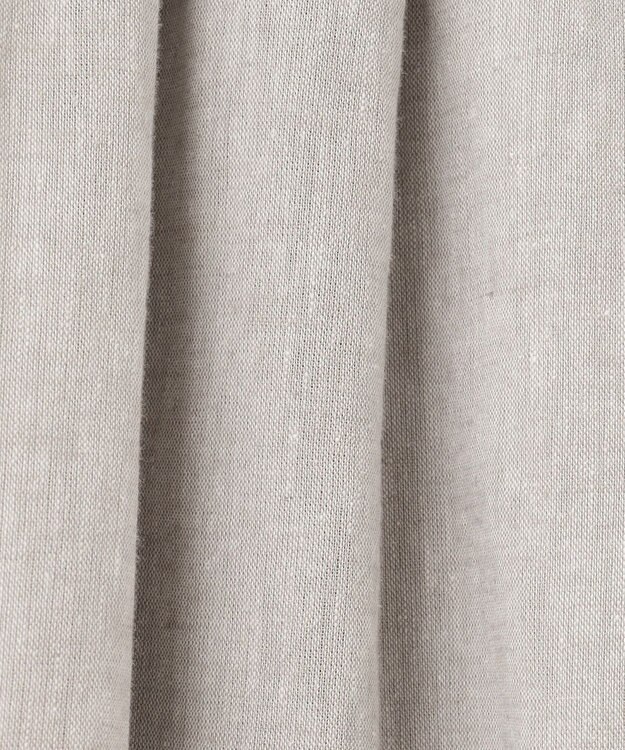 23区 L 【SLOW/洗える】リネンコットン スカート ライトグレー系