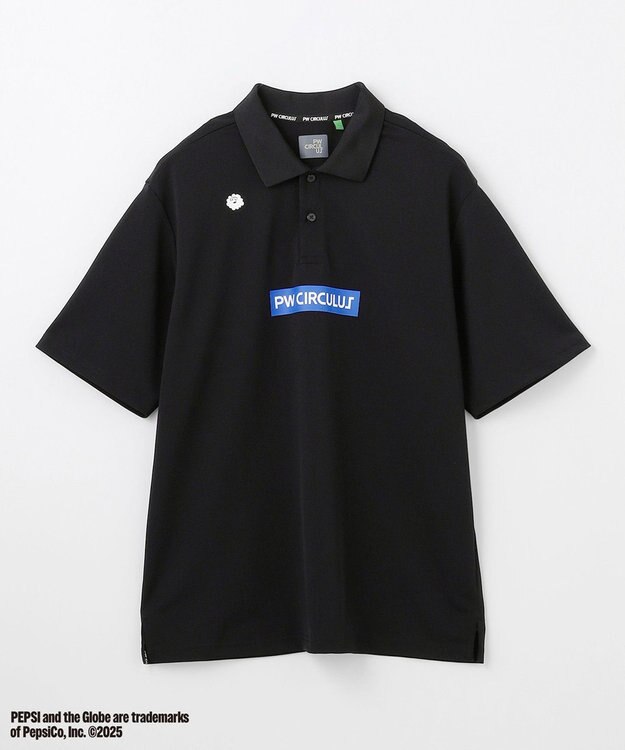 PW CIRCULUS 〈Pepsiコラボ〉【UNISEX】Pepsi GOLF Graphic ポロ ブラック系