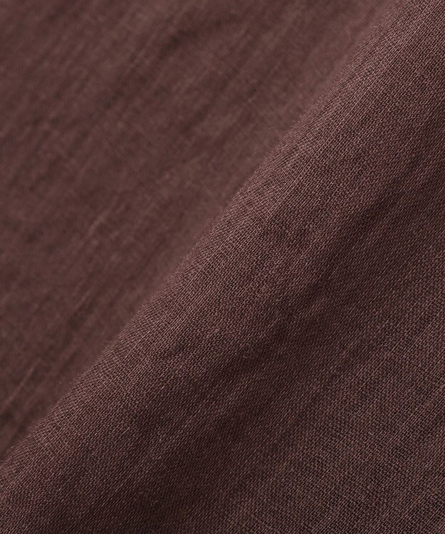 YECCA VECCA 3wayシアーリネンシャツ Brown