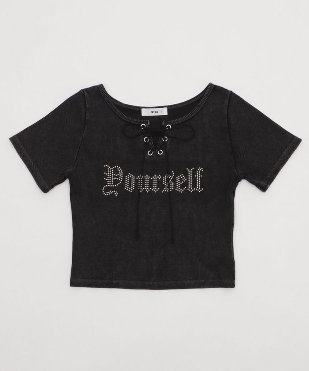 WEGO グラフィックレースアップちびT 柄4