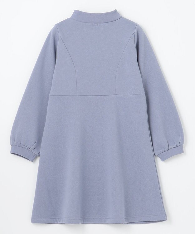 組曲 KIDS 【150-160cm】リボンタイ ワンピース ダスティブルー系