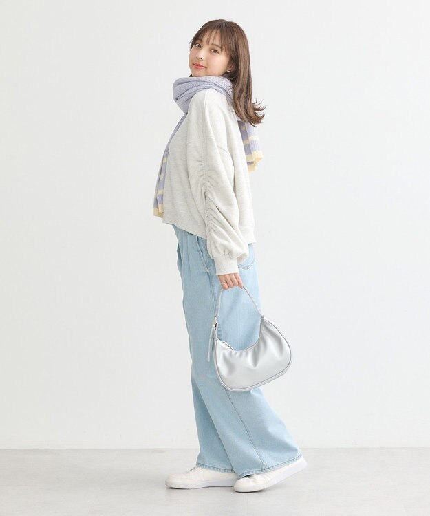 earth music&ecology ドロストスリーブスウェット Oatmeal