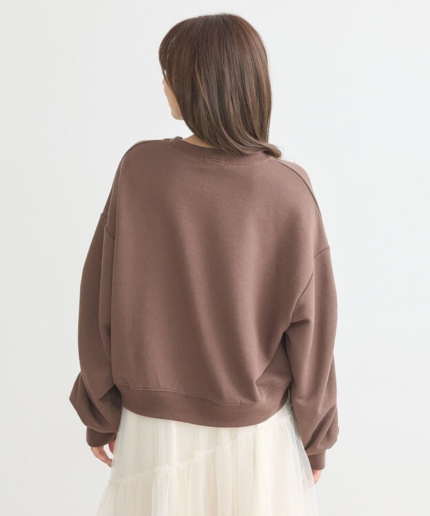 earth music&ecology ドロストスリーブスウェット Brown