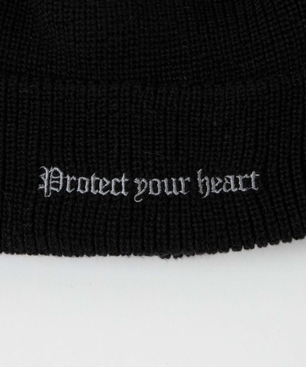 WEGO 【ユニセックス着用ITEM】ロゴショートビーニー ブラック