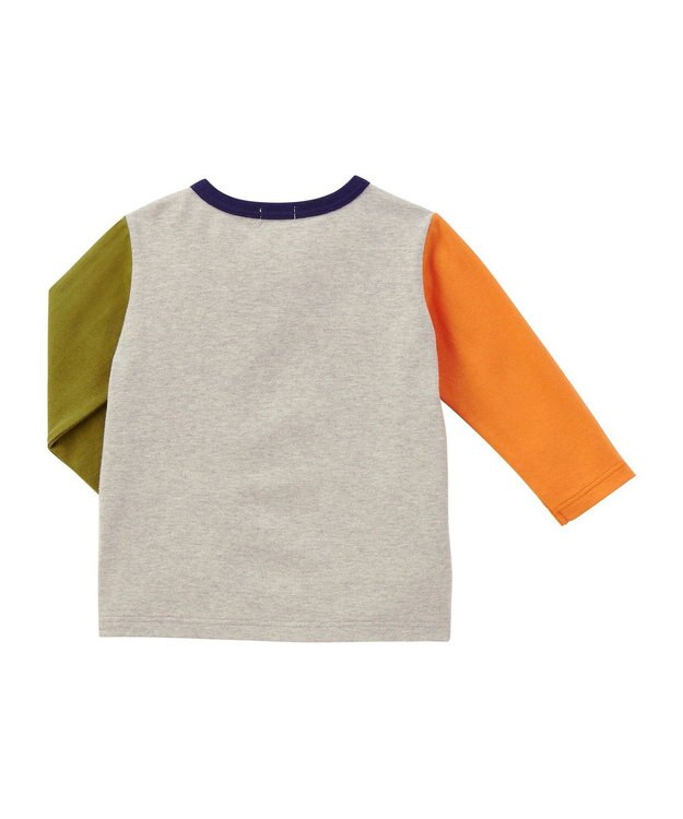 MIKI HOUSE HOT BISCUITS 【80-120cm】GOOD LIFE 長袖Tシャツ グレー