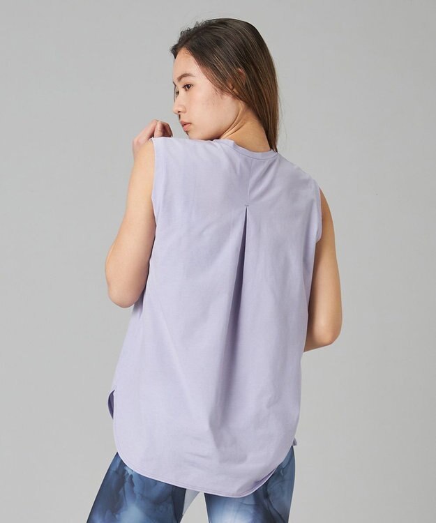 Chacott Chacott BALANCE EasyCare+ノースリーブＴシャツ モーブ