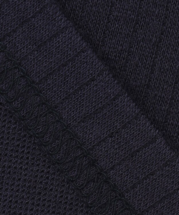 23区GOLF 【WOMEN】【WEB&一部店舗限定】針抜きクレリック 長袖シャツ ネイビー系