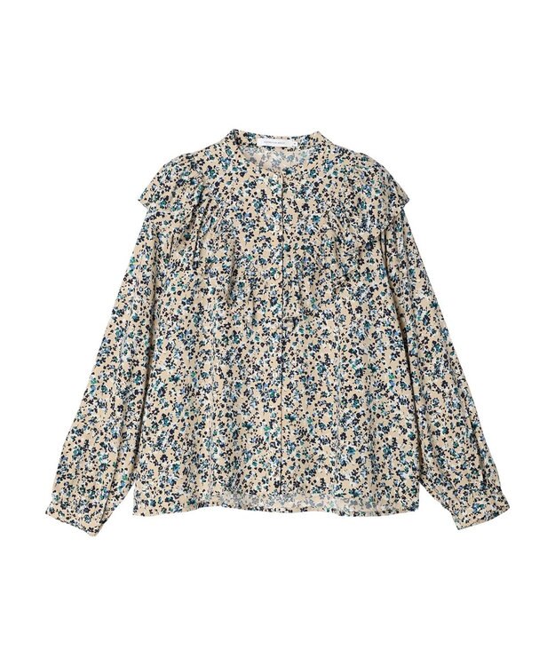 AMERICAN HOLIC アソートプリントフリルブラウス Light Beige