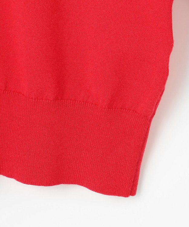 #Newans 【洗える】ケープカラープルオーバー レッド