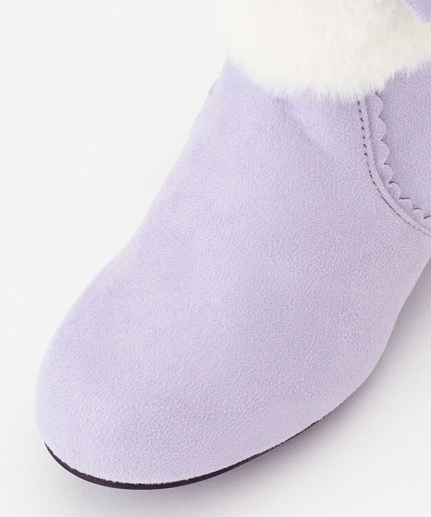 ANY KIDS フェイク ファー ブーツ ラベンダー
