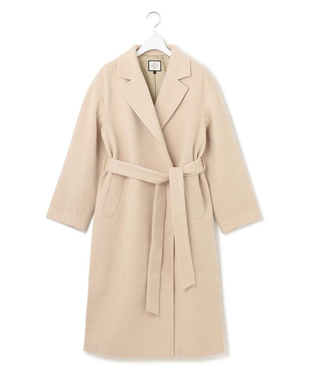 J.PRESS YORK STREET 【WOMEN】メルトン ガウンコート ベージュ系