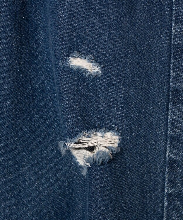 WEGO ヘビークラッシュローライズパンツ デニム中濃色