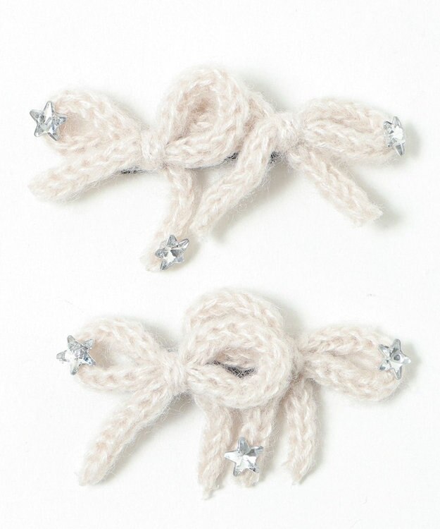 WEGO L2Pニットリボンクリップ ベージュ