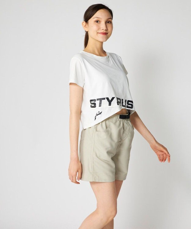 OP／FILA 【RUSTY】カップ付き半袖T付き3点セット水着 ホワイト