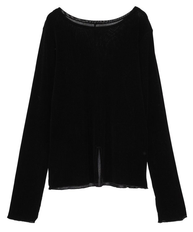 Green Parks シアーベロアプルオーバー Black