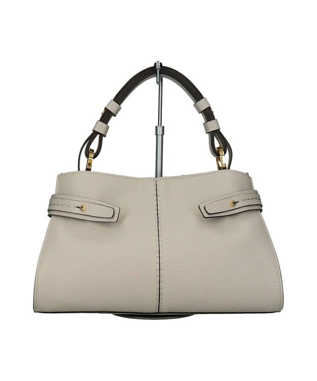 INTER-CHAUSSURES 【LORISTELLA】ベーシックレザーハンドバッグ ライトグレー