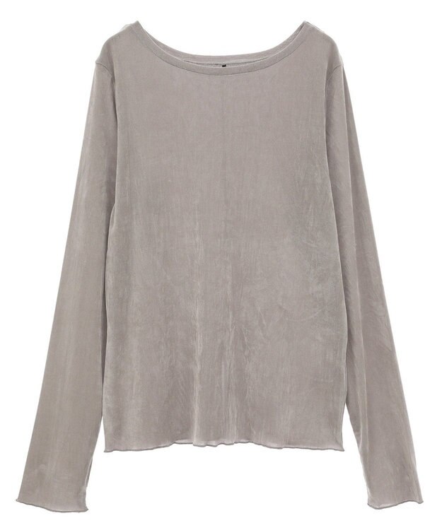 Green Parks シアーベロアプルオーバー Gray