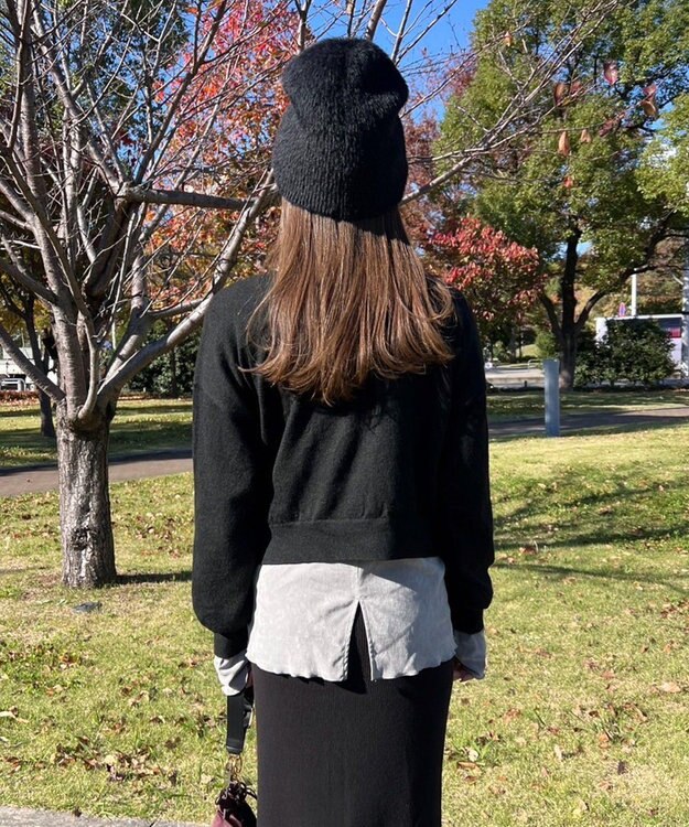 Green Parks シアーベロアプルオーバー Gray